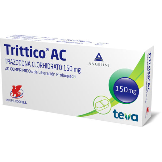 Trittico AC 150 mg x 20 Comprimidos de Liberación Prolongada, , large image number 0