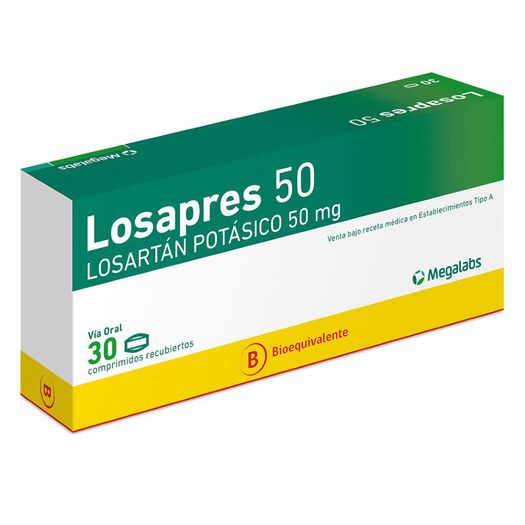 Losapres 50 mg x 30 Comprimidos Recubiertos, , large image number 0