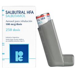 Salbutral HFA 100 mcg/Dosis x 250 Dosis Aerosol para Inhalación Oral
