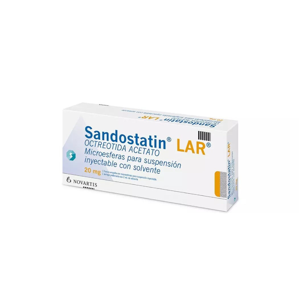 Sandostatin LAR 20 mg x 1 jeringa prellenada suspensi&oacute;n inyectable, , large image number 0