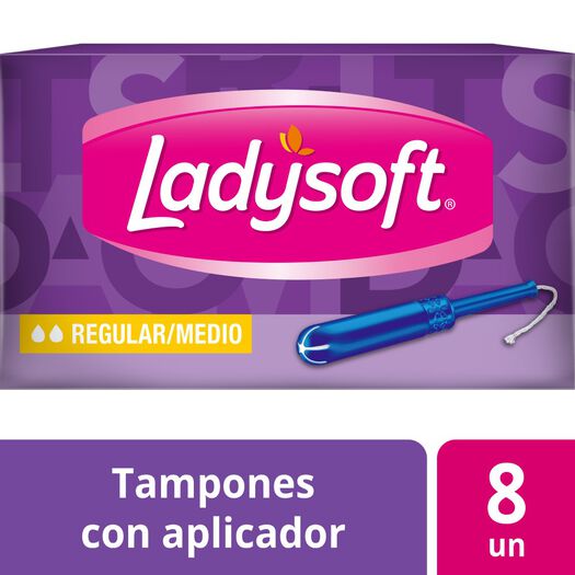 Ladysoft Tampon Regular Medio x 8 Unidades, , large image number 0
