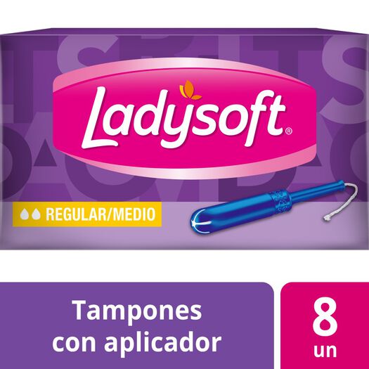 Ladysoft Tampon Regular Medio x 8 Unidades, , large image number 0