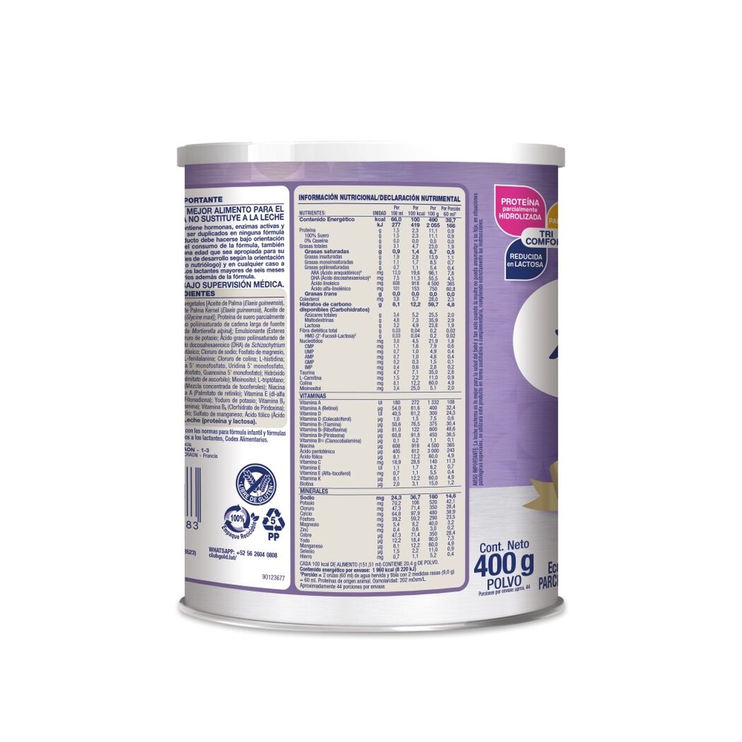 F&oacute;rmula Infantil Alula Gold Comfort 400g, , large image number 3