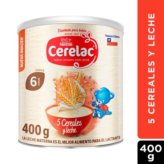 Cereal Cerelac 5 Cereales Etapa 2 400 g, , large image number 0