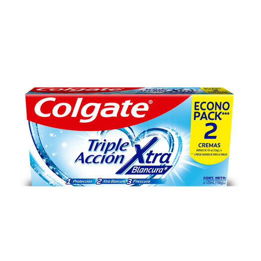 Pasta Dental Colgate Triple Acción Extra Blancura 90 g 3 un, , large image number 1