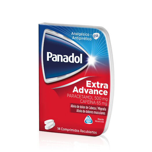 Panadol Extra Advance 65/500 mg x 14 Comprimidos Recubiertos, , large image number 1