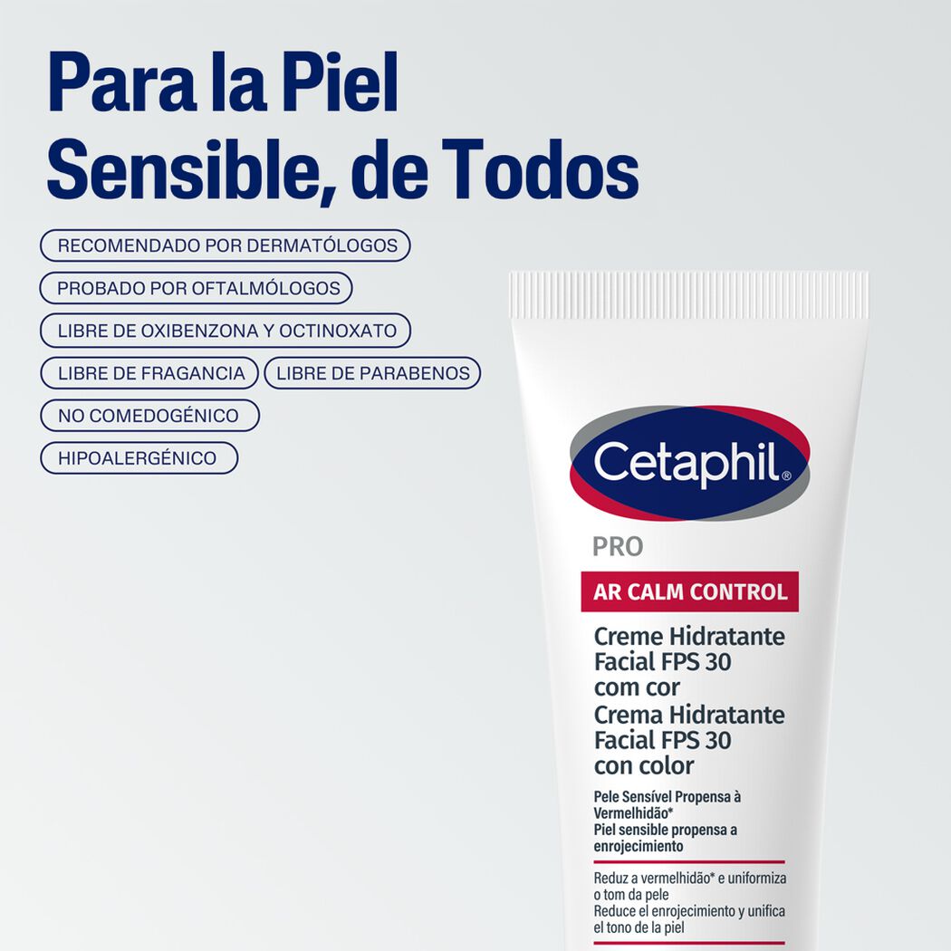 Crema Hidratante Facial FPS 30 con Color Cetaphil PRO AR 50mL, , large image number 4