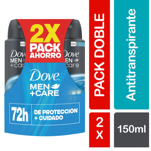 Pack 2 Dove Men Desodorantes Aerosol 150 ml, , large image number 0