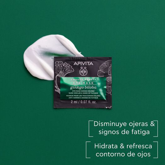 Mascarilla Antifatiga con Ginkgo Biloba de ojos 2x2ml Apivita, , large image number 2