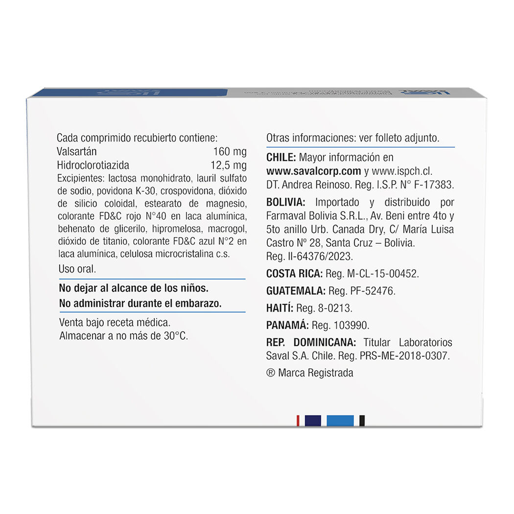 Valax-D 160 mg/12.5 mg x 30 Comprimidos Recubiertos, , large image number 1