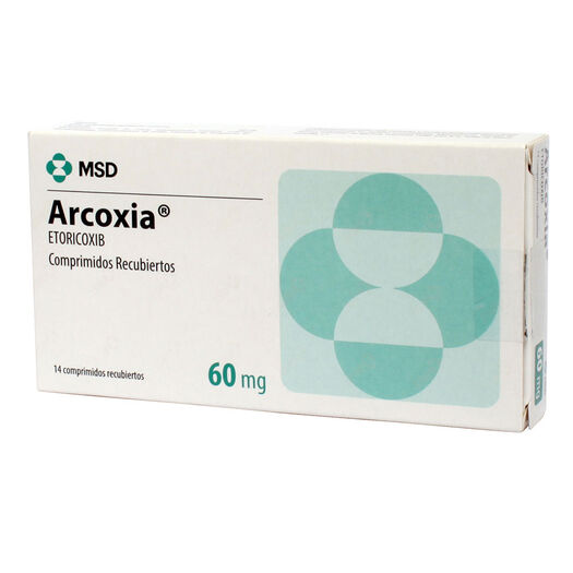 Arcoxia 60 mg x 14 Comprimidos Recubiertos, , large image number 0