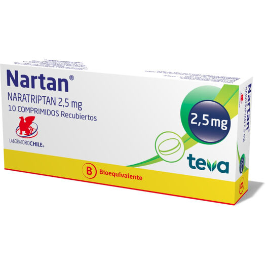 Nartan 2,5 mg x 10 Comprimidos Recubiertos, , large image number 0