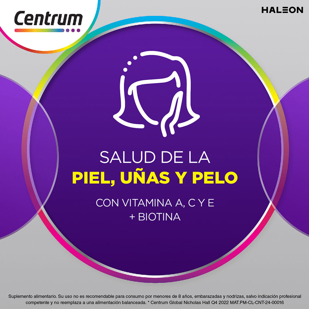 Multivitamínico Centrum Mujer Silver 60 Comprimidos, , large image number 1
