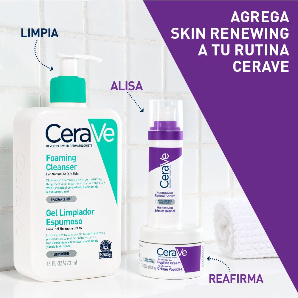 Crema Hidratante Cerave Skin Renewing con Péptidos x 48gr