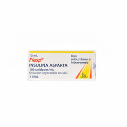 Insulina Fiasp Vial 100 UI/ml Solución Inyectable x 1 Cartucho 10 ml