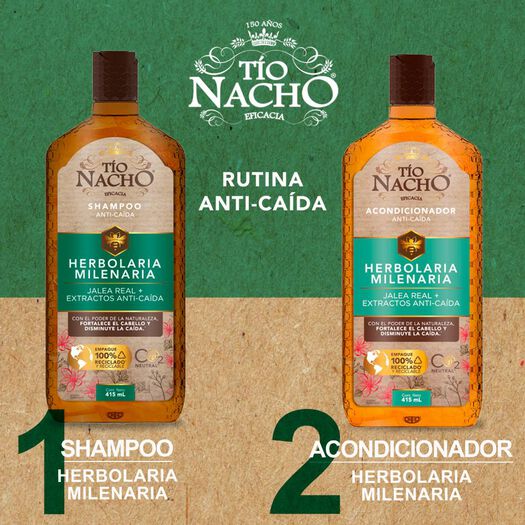 Pack Tío Nacho Herbolaria Shampoo + Acondicionador 415 ML, , large image number 2