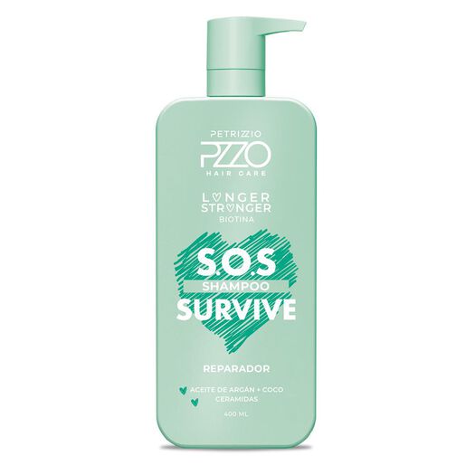 Shampoo Petrizzio S.O.S Survive Reparador 400 mL, , large image number 0