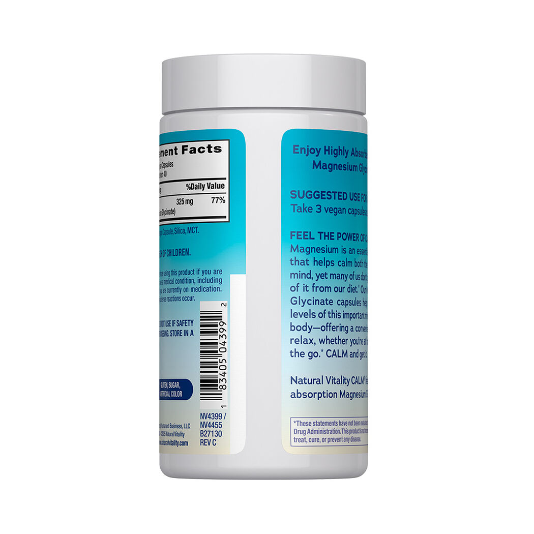 Natural Vitality Calm Magnesio 120 C&aacute;psulas Veganas, , large image number 4
