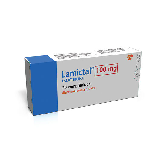 Lamictal 100 mg x 30 Comprimidos Dispersables, , large image number 0