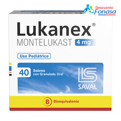 LUKANEX Montelukast 4 mg 40 sobr