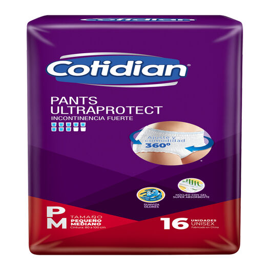 Pants Cotidian Ultraprotect P/M 16un, , large image number 1