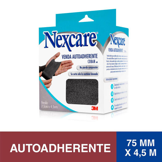 Venda Elastica Coban¿ Negra 7,5 cms x 4,5 cm. Nexcare, , large image number 1