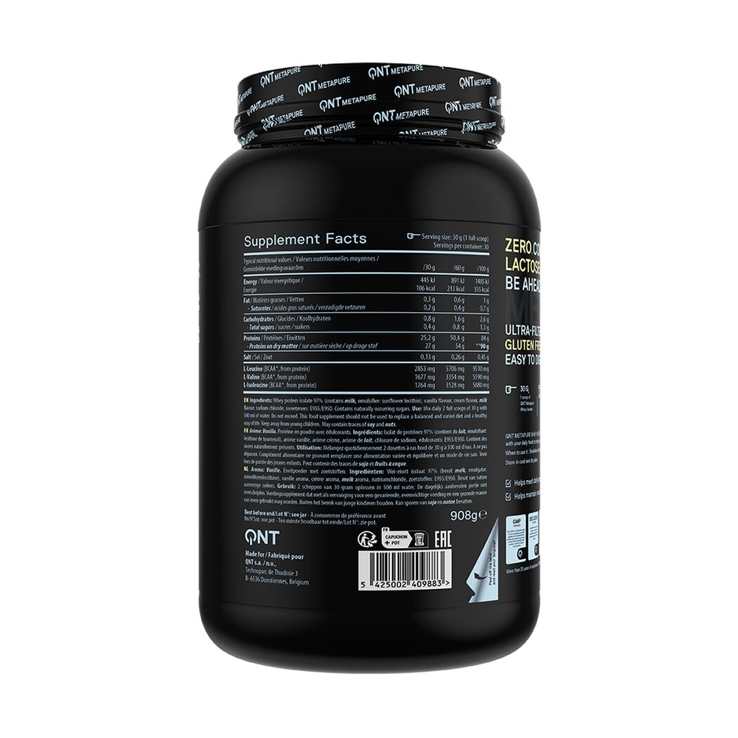 Proteína QNT Metapure Isowhey Zero Vanilla 908 g, , large image number 2