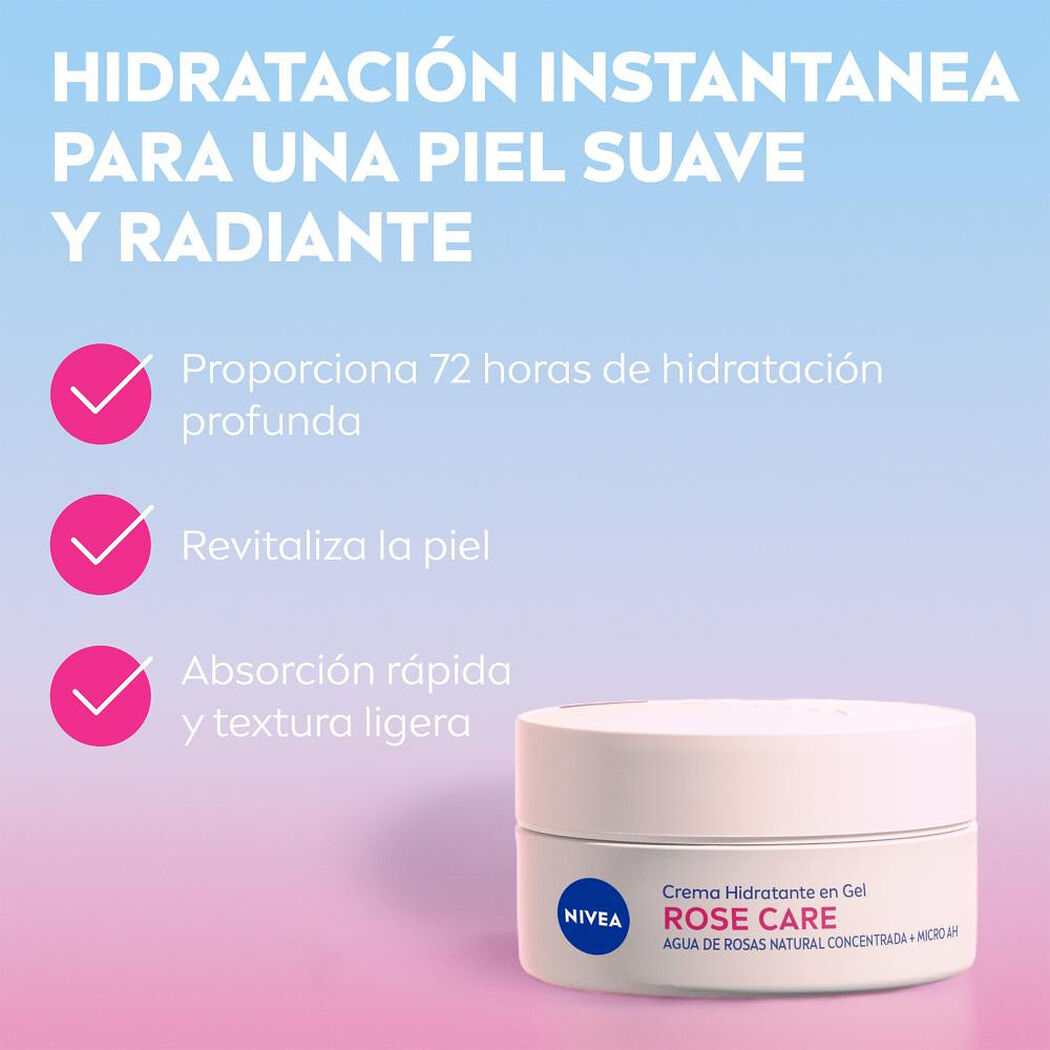 Crema Facial Nivea Rose Care 50 ml, , large image number 2