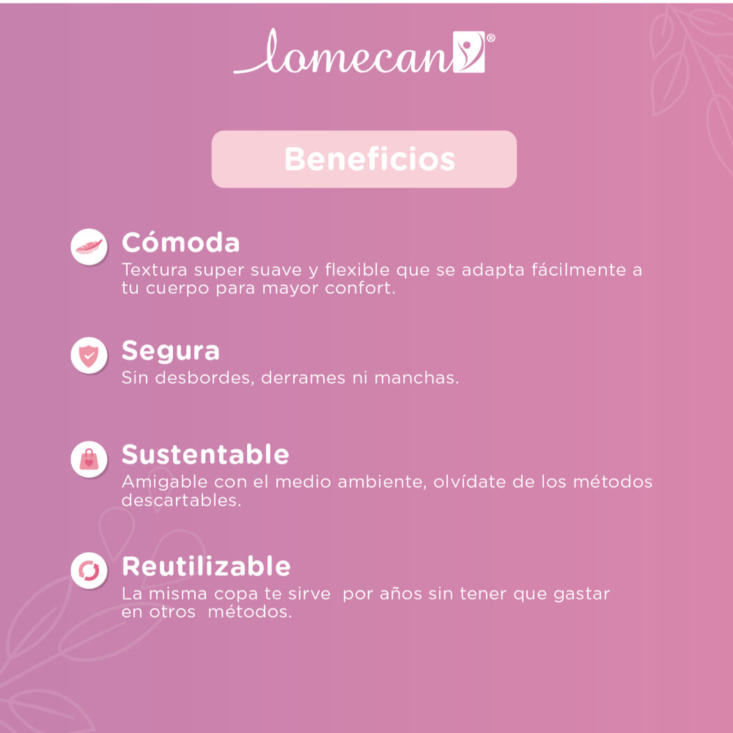 Lomecan Copa Menstrual Talla 2 X1, , large image number 4
