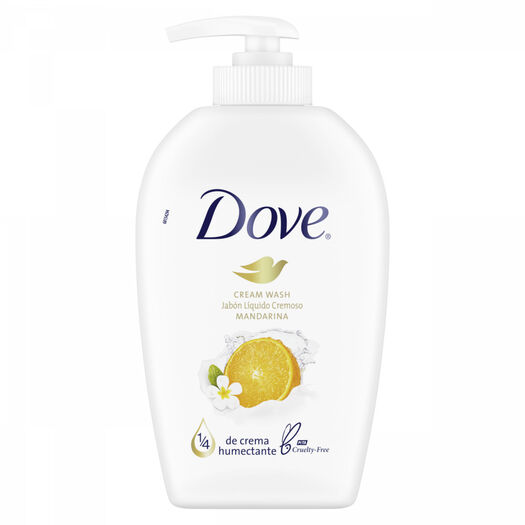 JABON LIQUIDO MANDARINA DOVE 250ML 1U, , large image number 0