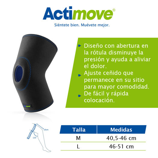 Actimove Rodillera R/A Negra M X 1un, , large image number 1