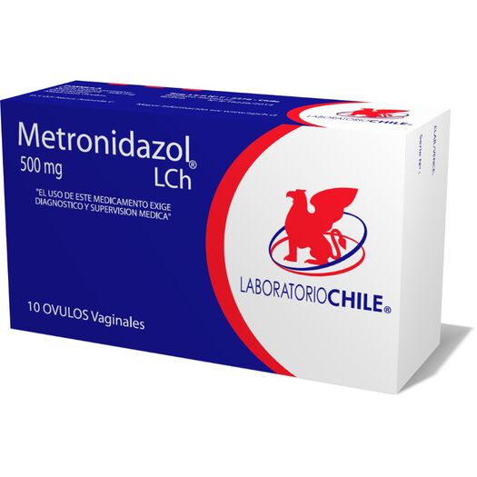 Metronidazol 500 mg x 10 Óvulos Vaginales CHILE, , large image number 0