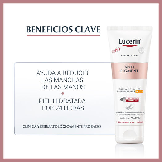 Crema De Manos Eucerin Anti Pigment 75ml, , large image number 1