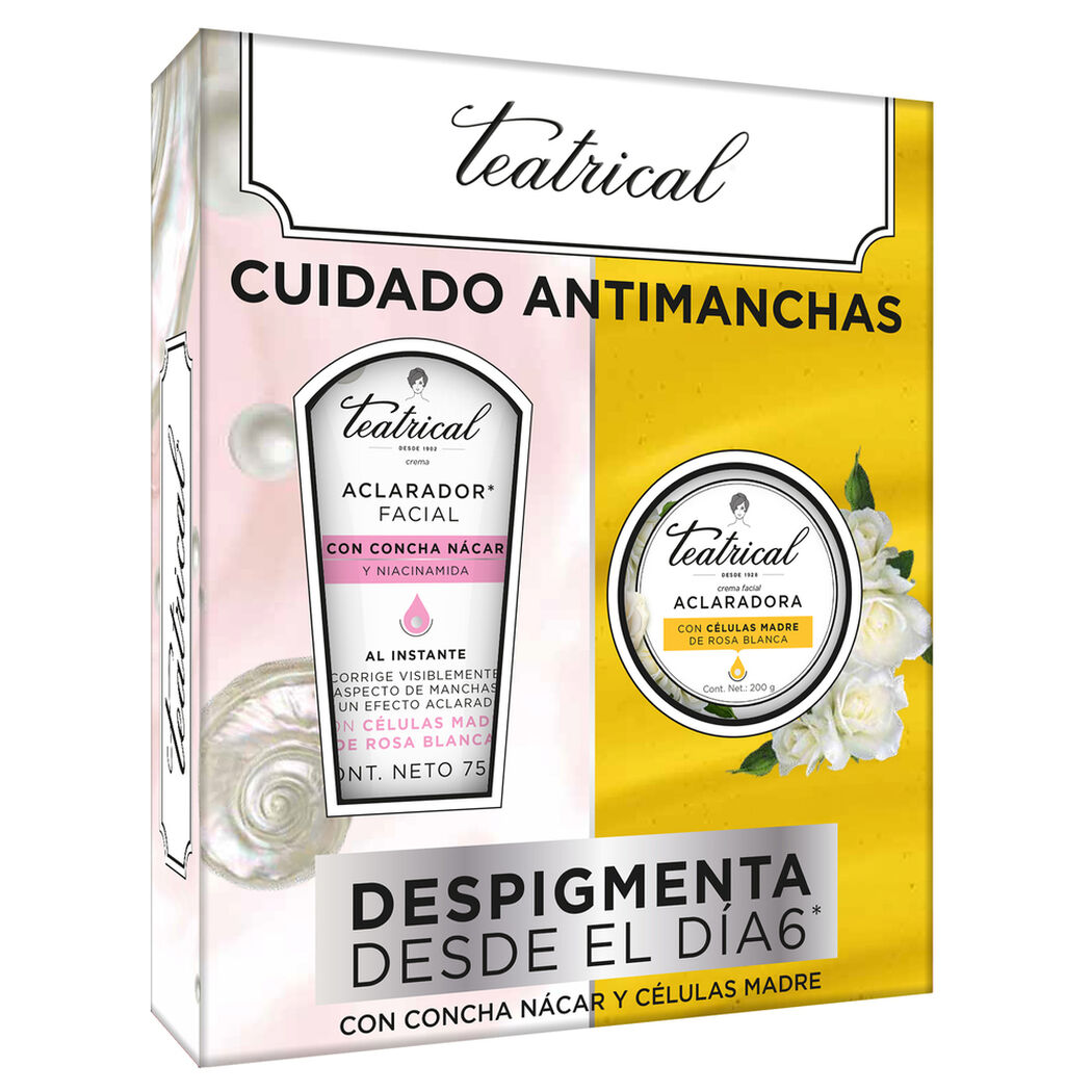 Pack Teatrical 75M l+ Crema Aclarante 100Gr, , large image number 1