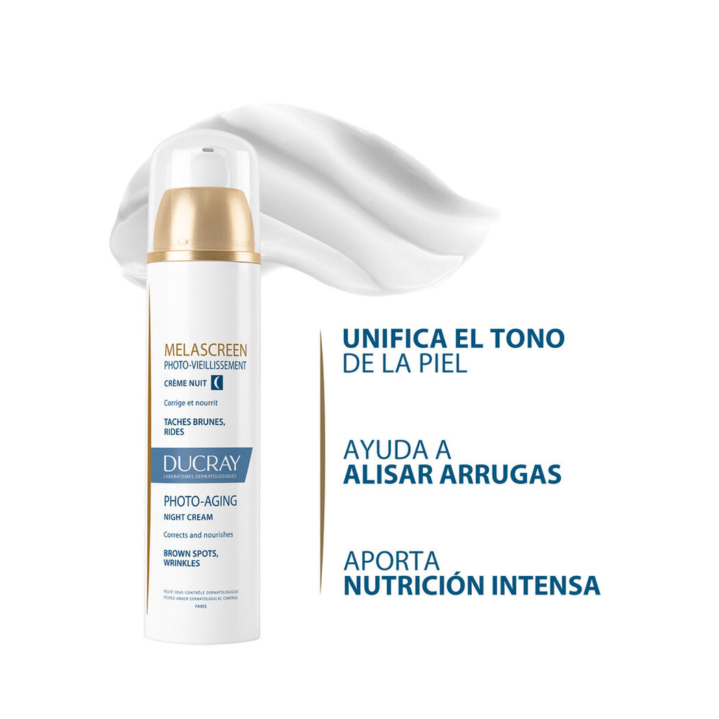 Ducray Melascreen Photo-Aging Crema De Noche 50Ml, , large image number 1