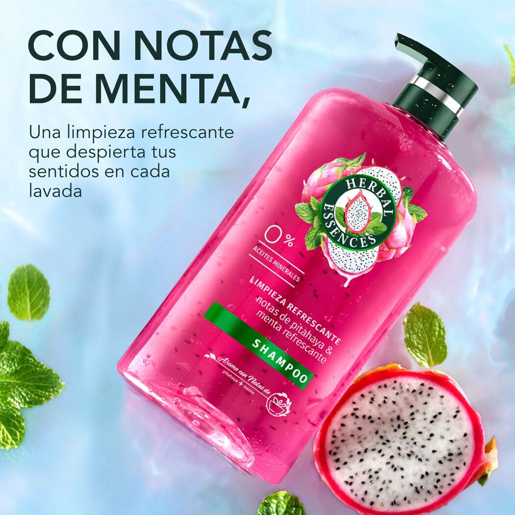 Herbal Essences con notas de Pitahaya Shampoo 865 ml, , large image number 3