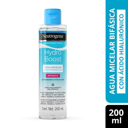 Agua Micelar Bifasica Neutrogena Hydro Boost 200ml, , large image number 0