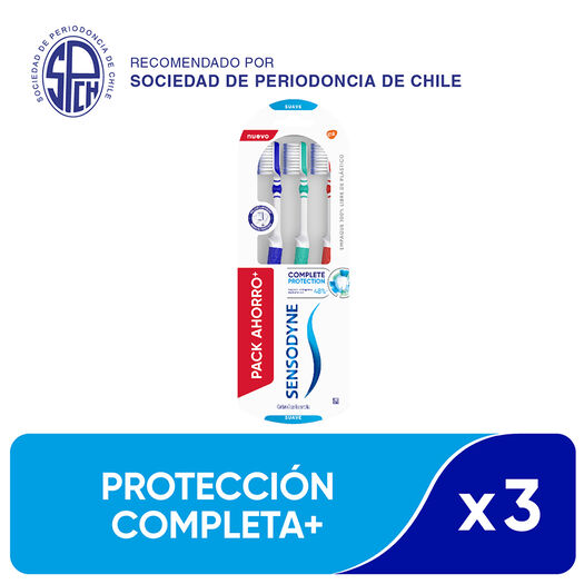 Cepillo de Dientes Sensodyne Complete Protection Suave 3 un, , large image number 0