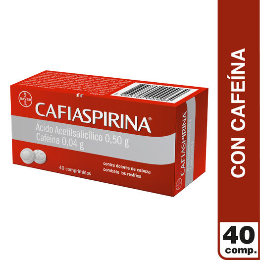 Cafiaspirina x 40 Comprimidos, , large image number 0