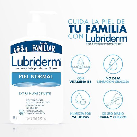 lubriderm® piel normal x 750 ml, , large image number 3