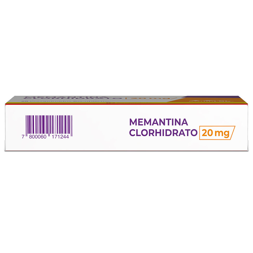 Memantina 20 mg 28 Comprimidos Recubiertos, , large image number 3
