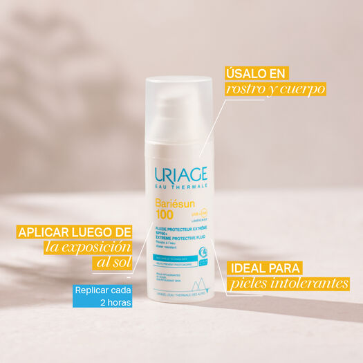 Uriage Protector Solar Bariésun 100 Fluid SPF50+ x 50 mL, , large image number 3