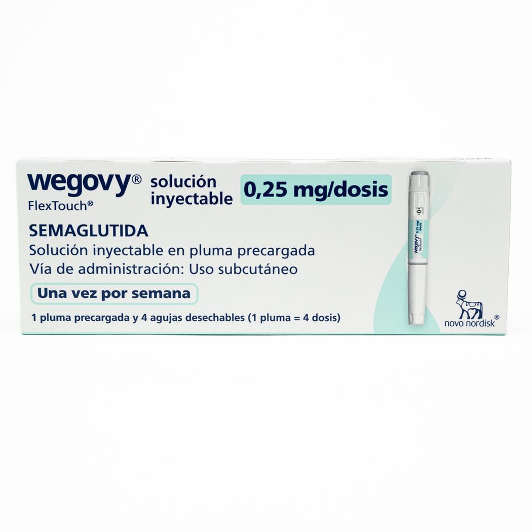 Wegovy Semaglutida 0.25mg/dosis Inyectable 1 Pluma Prellenada, , large image number 0