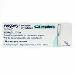 Wegovy Semaglutida 0.25mg/dosis Inyectable 1 Pluma Prellenada