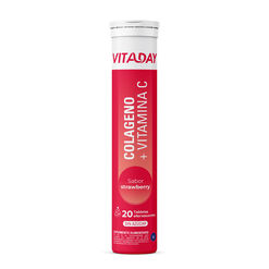 Col&aacute;geno + Vitamina C Sabor Strawberry x 20 tabletas efervescentes
