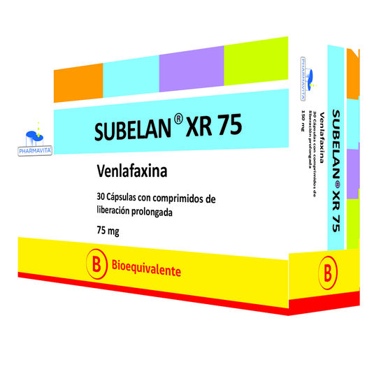 Subelan XR 75 mg x 30 Cápsulas con Comprimidos de Liberación Prolongada, , large image number 0