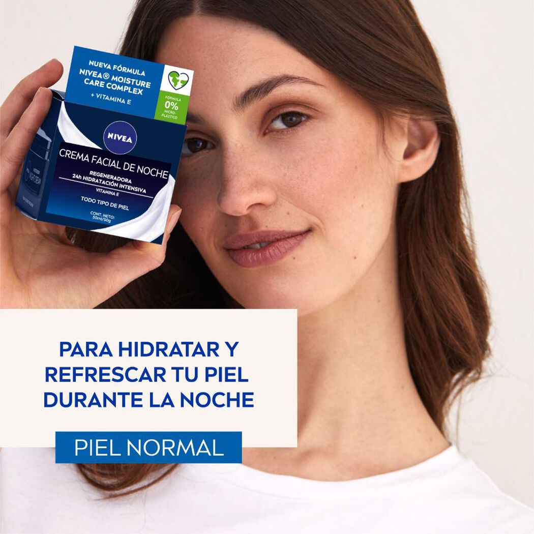 CREMA FACIAL HIDRATANTE REGENERADORA NOCHE NIVEA 50ML, , large image number 2
