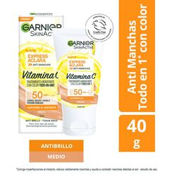 Hidratante Express Aclara Tono Medio 40g