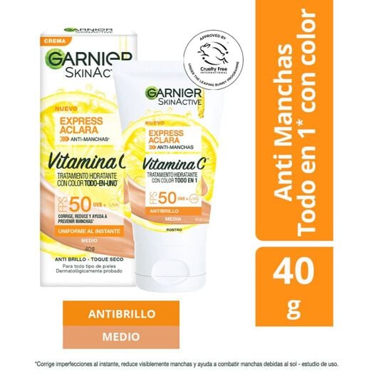 Hidratante Express Aclara Tono Medio 40g, , large image number 0