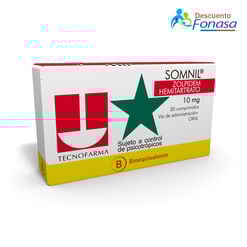 Somnil 10 mg Caja 30 Comp. Recubiertos